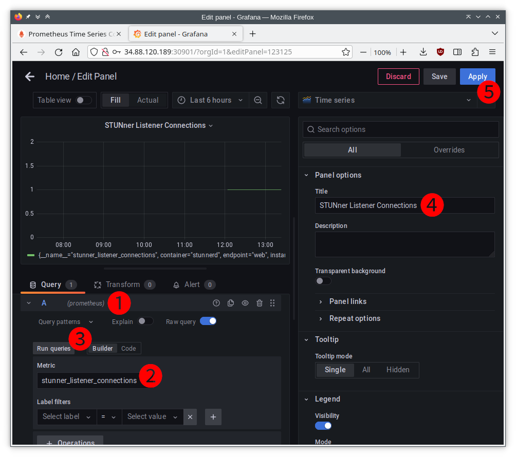Grafana Panel Configuration